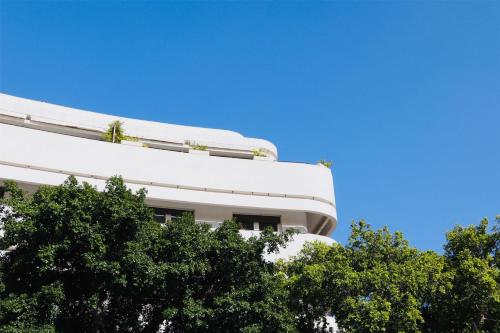El edificio en el que está el hotel