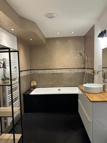 Koupelna v ubytování Epinal Port de plaisance Triplex 80 m2