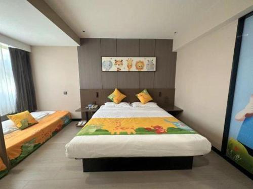 Cama o camas de una habitación en Jinjiang Inn Select Xi'an Hongmiaopo East Daxing Road