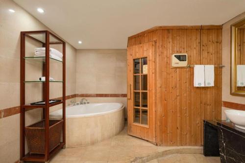 Koupelna v ubytování Fu Yuan Hotel