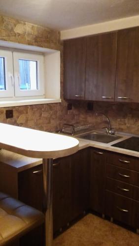 Kuchyň nebo kuchyňský kout v ubytování Apartment Alta