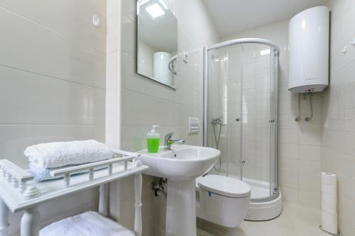 Koupelna v ubytování La Vecchia Casa