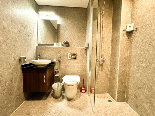 Koupelna v ubytování Hotel Majestic Inn - Madinat Khalifa