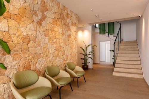 Χώρος καθιστικού στο Hostal Marí