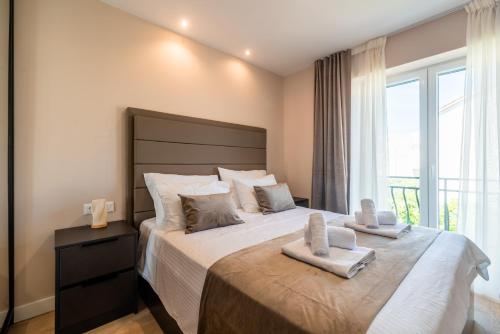Ένα ή περισσότερα κρεβάτια σε δωμάτιο στο Holiday home in Supetar