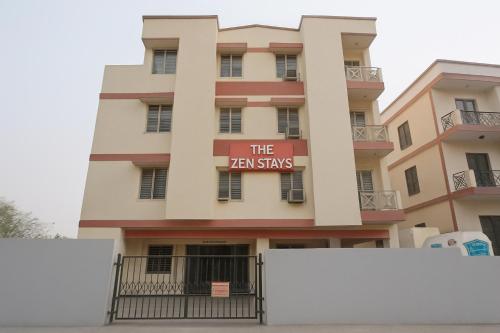 a building with a sign that reads the zaris at The Zen Stays Patna in Patna