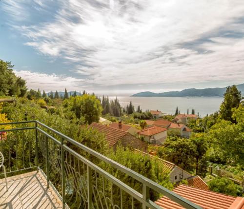 a view from the balcony of a house at Blue Horizon Bird's Eye View in Trsteno