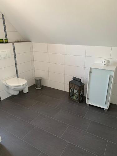 Koupelna v ubytování Janas Ferienwohnung in Heideblick