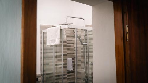 Koupelna v ubytování Hotel Fattori