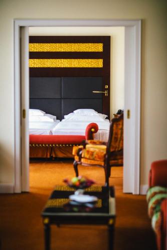 Relais & Châteaux Bülow Palaisにあるベッド