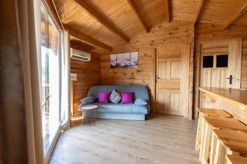 Χώρος καθιστικού στο Mare E Monti Chalets