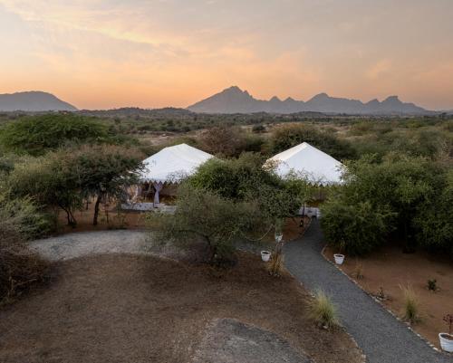 Příroda nedaleko luxury tent