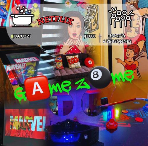 GAME ZONE Maison Unique hyper centre ville, proche toutes commodités