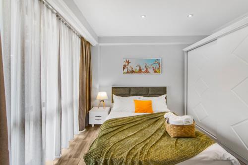 Katil atau katil-katil dalam bilik di Apart-hotel on Koghbatsi 16