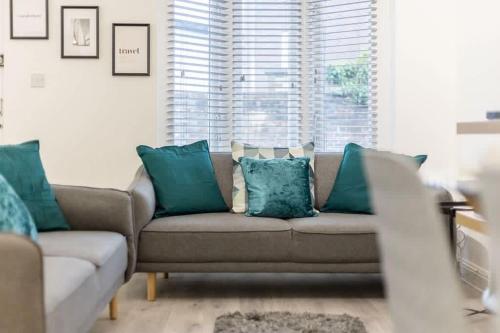 Ruang duduk di Magnolia House - Beautiful Townhouse in Old Town Poole