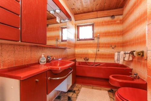 Koupelna v ubytování Apartments Zdravko