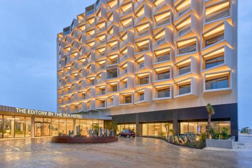 a rendering of the exterior of a hotel at The Editory by the Sea Lagos in Lagos
