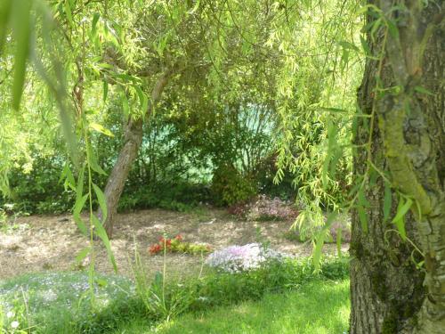 Jardín al aire libre en Gîte La Maison Jaune