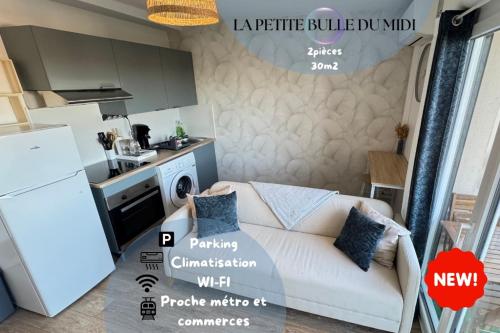 Small Bubble in Toulouse, France T2-Parking-1KmMetro-WiFi-Cosy