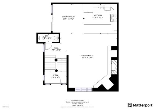 Půdorys ubytování 3D Timberwolf Mountain Retreat by SkyRun Park City