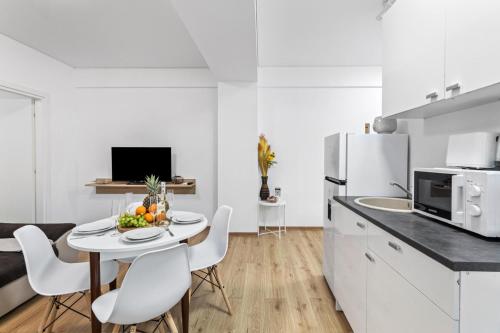 Lago Retreat Apartamentにあるキッチンまたは簡易キッチン