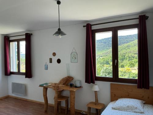 Nespecifikovaný výhled na hory nebo výhled na hory při pohledu z bed and breakfast