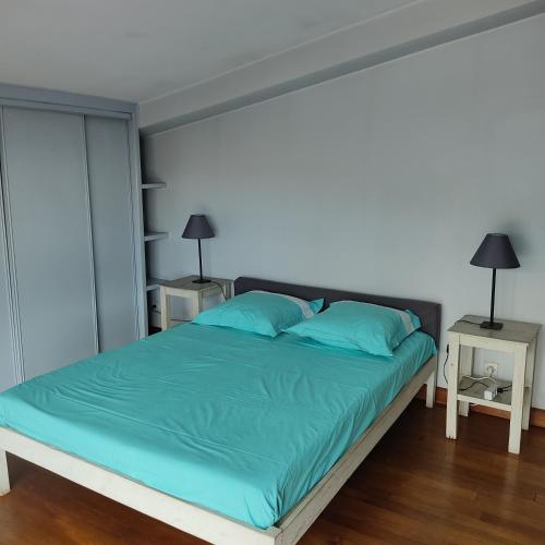 Ένα ή περισσότερα κρεβάτια σε δωμάτιο στο ANTA Appartement plein centre ville