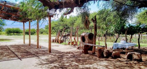 En have udenfor Cabañas Achalay – Refugio en Santa María