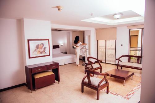 Zona de estar de Hotel Plaza Las Américas Cali