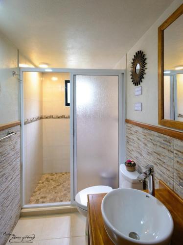 Ένα μπάνιο στο Cabaña Cedro - Cabañas Terrazul