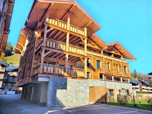 Appartement moderne 4 pers avec balcon et parking aux Gets