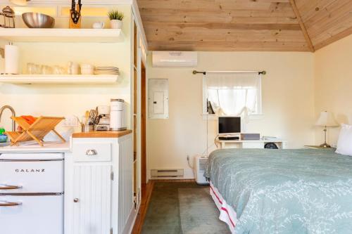 Postel nebo postele na pokoji v ubytování GO-Cottage Studio