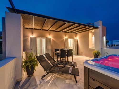 Ein Balkon oder eine Terrasse in der Unterkunft The Book