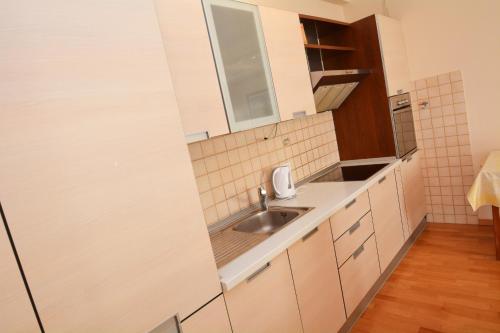 Virtuvė arba virtuvėlė apgyvendinimo įstaigoje Apartments Soso