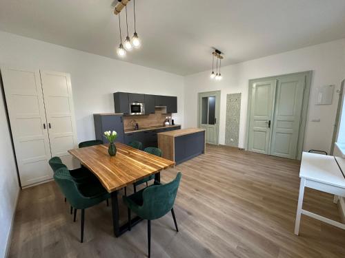 Dapur atau dapur kecil di Vila Fráňa apartmán 1