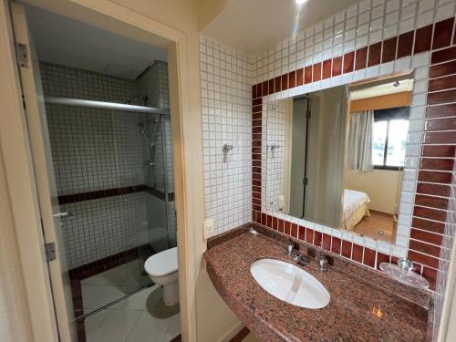Koupelna v ubytování Flat Santana próximo ao metrô Apto 113