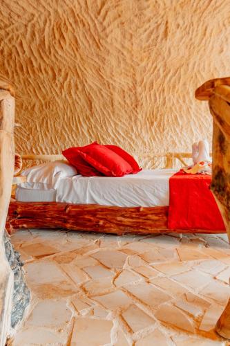 Hotel Pachamama Campestreにあるベッド