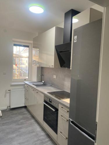 Η κουζίνα ή μικρή κουζίνα στο Modernes Zimmer in Zentrale Lage von Mannheim