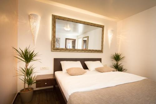 Katil atau katil-katil dalam bilik di Apartment Shambala Sea View
