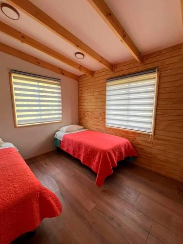 Postel nebo postele na pokoji v ubytování Casa Río de Mozzi