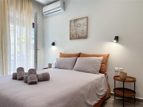 Postel nebo postele na pokoji v ubytování Luxurious Residence Thessaloniki