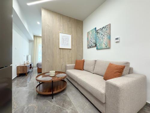 Χώρος καθιστικού στο Luxurious Residence Thessaloniki
