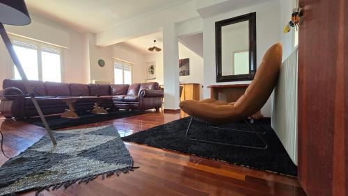 Χώρος καθιστικού στο Pilion Horizon Apartment