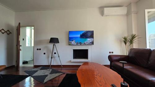 Μια τηλεόραση ή/και κέντρο ψυχαγωγίας στο Pilion Horizon Apartment