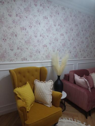 Χώρος καθιστικού στο Apartament Roztocze