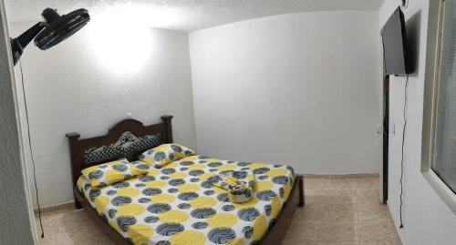 Katil atau katil-katil dalam bilik di Hotel Dinastía Castillo Central