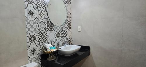 Ένα μπάνιο στο Estanzuela Eco Lodge