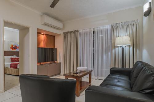 Μια τηλεόραση ή/και κέντρο ψυχαγωγίας στο Southern Cross Atrium Apartments