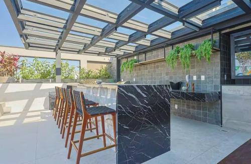 Balkon lub taras w obiekcie Studio na Árvore no Centro do Rio