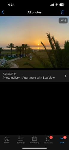 a screenshot of a photo gallery appointment with sap view at Beachfront Apartment 105- Hotel Andalucia in Bizerte